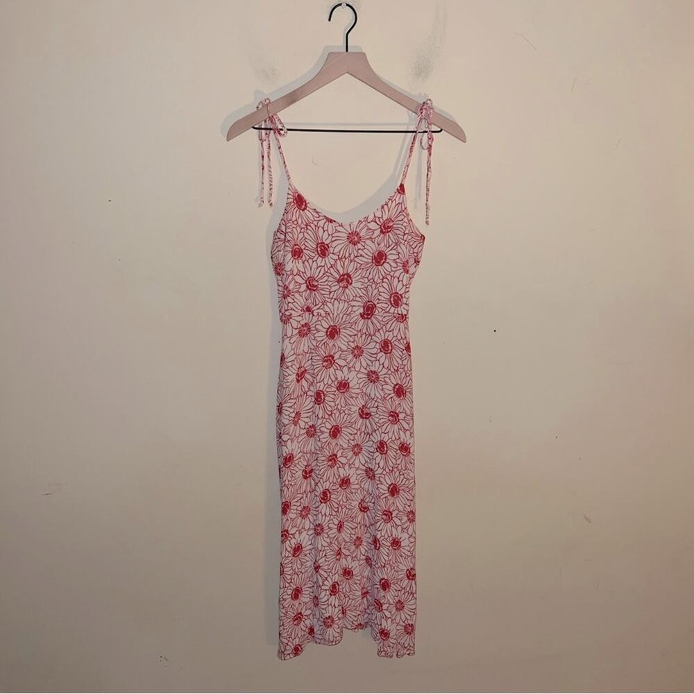 Reformation Red and White Daisy Midi Dress - Picture 6 of 6